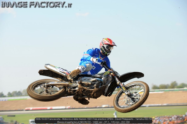 2009-10-03 Franciacorta - Motocross delle Nazioni 1501 Free practice OPEN - David Philippaerts - Yamaha 450 ITA.jpg